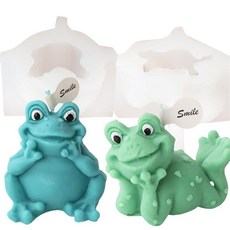 Zohuyar 실리콘 캔들 몰드 (어머니 어스 몰드-M) 246411 5705308297, 개구리 캔들 몰드 2개 세트 A