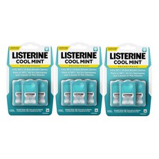 리스테린 쿨민트 포켓팩 필름 3개입 x3개 구취제거 입냄새제거 휴대용, 3세트