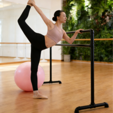 발레바 무용바 발레봉 2인발레바 1인용발레봉 2단 1500MM*600MM*1050MM, 1개, 검은색