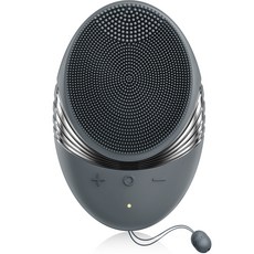 COSLUS 듀얼 밀도 브러시 T존 & U존 맞춤 세안 진동클렌저, 다크 그레이, FBS01