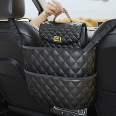 뒷좌석 퀼팅 틈새 차량용포켓 가죽 앞좌석 멀티 콘솔수납장, 상세페이지 참조, 1개