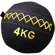 軟式藥球/健身牆球 (2KG-6KG) - 柔軟材質，多種重量選擇，核心訓練, 單色, 1個, 4kg