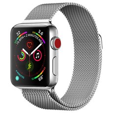 Apple Watch 8/7/SE/6/5/4/3米蘭尼斯磁吸錶帶, 銀色