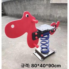 놀이터 흔들말 캠핑장 동물 목마 유치원 작은 흔들 팬션, 1개, 강아지