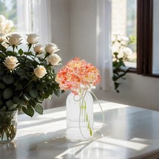 仿真繡球花束 裝飾擺件, 京都的夏日花神繡球仿真花禮, 1個