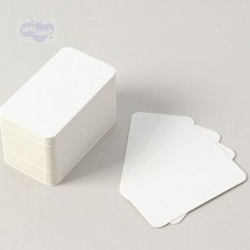아트페이퍼 반코팅 무지 종이카드 200매(4x7cm), 1개
