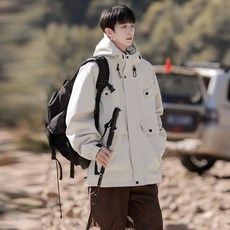 休閒情侶款寬鬆百搭夾克外套