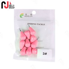 釣友俱樂部 誘魚夜光鉛墜 12g-150g 水滴形轉環鉛墜 漁墜 海釣鉛墜 釣魚墜配件 漁具, 粉色夜光,8#29g 5個/袋(JI060-8), 1個