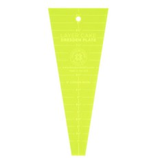 아크릴 퀼팅 템플릿 자 드레스덴 플레이트 | 참 팩 및 레이어 케이크와 함께 사용 패턴 절단 바느질 담요 제작을 위한 필수 퀼트 용품 NOT291, 1개