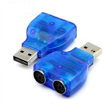 2.0 노트북 USB 수 컨버터 어댑터 PS2 암 PS/2 듀얼 미니 Din 6 핀 핫, 1개