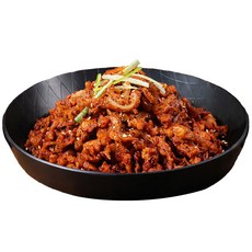 [JW MALL] 국내산 한돈 매콤불맛 숯불구이/돌우물 직화 돼지오돌뼈/캠핑 고기 밥반찬 술안주 야식, 1세트, 1.2kg