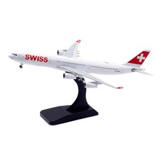 RBF絕版 AV 金屬 1/400 HB-JMB 瑞士航空 A340-313 AV4320 飛機模型, 1個