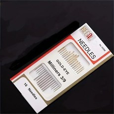 繡花針 鋼針 裁縫針 家用大眼針 手縫針 縫衣服鋼針 老人手工繡花針 縫被子長針 大孔針 細針, 1個