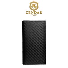 ZENDAR Italia 碳纖維長款錢包，多卡位纖薄設計，男士時尚首選