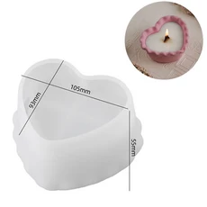 양초 항아리 금형 뚜껑이 있는 홀더용 실리콘 콘크리트 만들기 용품용 컵 시멘트, 2L