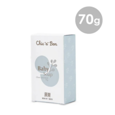 Chic a Bon嬰兒皂，溫和潔淨保濕滋潤，呵護寶寶嬌嫩肌膚，70g, 70g, 1個