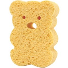 엠케이 알록달록 신생아 유아 목욕 스펀지 6.7 x 9.5 x 2.5 cm, Teddy bear, 2개