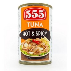 555 鮪魚罐頭 辣味 155g, 1個, 辣味鮪魚