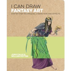 I Can Draw Fantasy Art: Step by Step Techniques Characters and Effects Paperback, Arcturus Editions