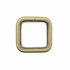 糊塗鞋匠 優質鞋材 N318 方形扣 1個 包包扣 皮帶扣 腰帶扣 背帶扣環, D06 內徑20x20mm古掃色