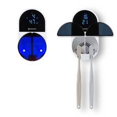 원프라임 2인용 칫솔 살균기 OP-703 비틀 빅팬 건조 드라이 UV-C살균 무선 벽걸이