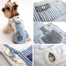 貝果貝果 日本 pet paradise 代理 pretty bouquet 條文小淑女連身褲 [D4808], 1個