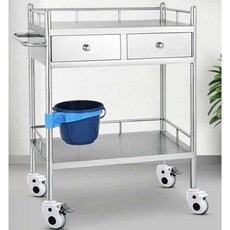 3단웨건 이동식 피부관리실 트레이 선반 업소정리대 대형2단2서랍, 원관(고급형)3단 소형 2서랍