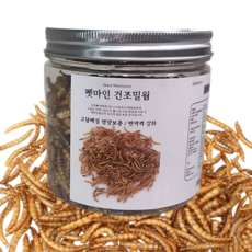 펫마인 건조 밀웜 햄스터 고슴도치 도마뱀 앵무새 먹이 슈가글라이더 간식 소동물 사료, 1개, 50g