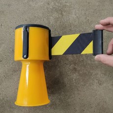 伸縮三角錐 交通錐 路錐 隔離帶 警示帶 警戒線, 1個, 2米黃黑