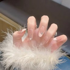 FAINAL SENSE 롱컷 네일팁 네일팁 젤 네일 아트 디자인 컬렉션, 1개, G937-S
