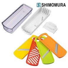 [시모무라] 채칼 4종세트 (FV-641), 노랑, 빨강, 초록, 주황, 1세트