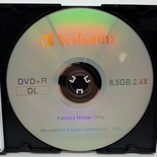 威寶 單片 50片 Verbatim DVD RDL 2.4X 8.5G 新加坡製造 空白光碟 絕版品, 1個