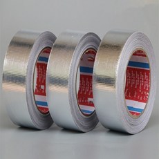 1pcs25M 고온 접착 테이프 두꺼운 유리 난연 알루미늄 호일 온수기 후드 배기, 01 25 Meters, 13 100mm x 25M
