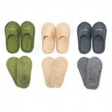 JT 청소용 슬리퍼 걸레 실내화 발청소용 편리한 청소 아이템 신발걸레 극세사, 그린(본품세트+리필2P)