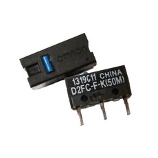 OMRON 歐姆龍 滑鼠微動開關 D2FC-F-K(50M)藍點 電競滑鼠按鍵開關 高耐用度 五千萬次點擊, 歐姆龍 滑鼠微動開關 (藍點)