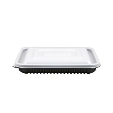 [일용상회]사각 찜용기 JH 23193 소 900ml 100세트 검정, 100개, 1세트