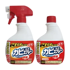 日本 第一石鹼 浴室除霉噴霧 400ml 免刷洗, 1個, 第一石鹼浴室除霉噴霧 400ml補充瓶紅