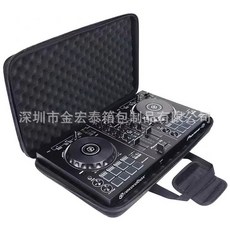 DJ 컨트롤러 휴대용 블랙 듀얼 채널 보호용 레코딩 장비 가방 가전 디지털 음향기기용, 40x25x8, 단일 모델