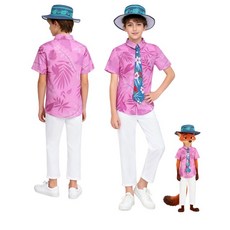 瘋狂動物城 狐狸尼克兒童角色扮演服裝 舞台表演服 cos服, 04尼克襯衣套裝,兒童130, 1個