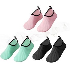 아쿠아슈즈 물놀이 신발 미끄럼방지 해변 수영장 워터파크 남녀공용 스트라이프 패턴 소프트 착용감