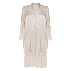 카린길슨 칼레코드리 레이스 트리밍 실크 가운