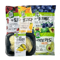 냉동 과일모음 딸기 블루베리 망고 아보카도 두리안, 냉동 망고 1kg, 1개