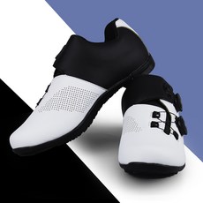 라르고 스피드 경량 스피닝 로드 엠티비 평페달 슈즈, 45(280mm), 블랙/화이트 (VT-05)