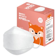 에버렉스 황사마스크 소형 KF80, 50개입, 1개, 흰색