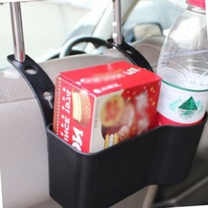 초간편 차량용 헤드레스트 걸이형 컵홀더 수납함 차량컵홀더 자동차수납용품