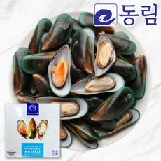 [동림수산] 자숙 그린 홍합 800g 초록입 반탈각 냉동 홍합 M, 1개