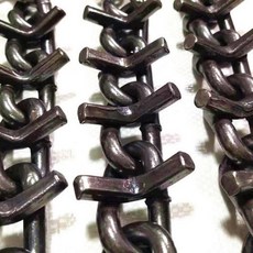 농업 트랙터 스노우체인 미끄럼 타이어 4륜 체인 두꺼운 강철 트럭 쇄빙선 텅스텐 방지 사륜, 9.5-24 발톱 없이 11채널 굵게 암호화