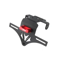 QJMOTOR SRK 600 RR 오토바이 라이센스 플레이트 홀더 방향 지시등 LED가있는 테일 깔끔한 제거기, 11 RR600-Fixed-Red