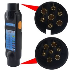 트레일러 커넥터 7핀 13핀 홀더 플러그 액세서리 브래킷 견인, H. 라인 신호 테스터