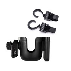 Wimaru 2in1 車杯架 + 車衣架 2 件套, 黑色